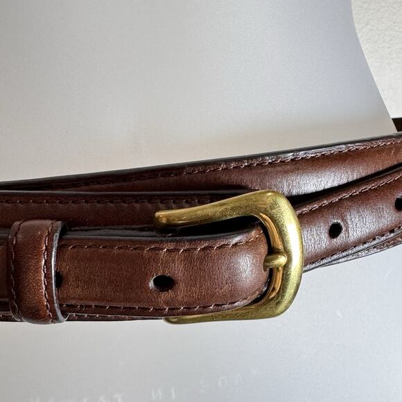 DDD 3D Belt Brown Genuine Leather Gold Buckle Size 40 Western Cowboy Cowgirl - Picture 3 of 8